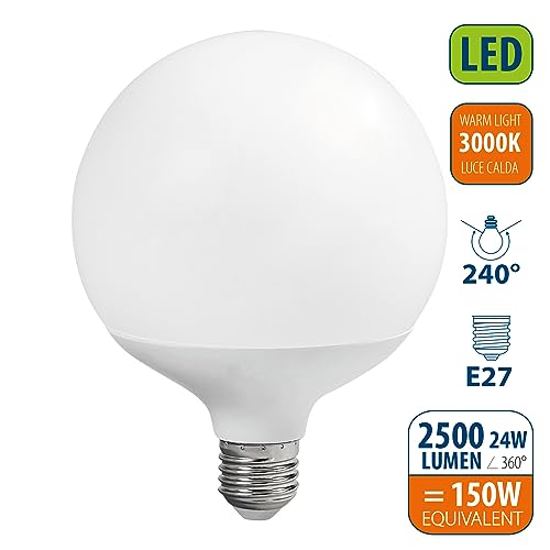 Ampoule LED G125 E27 24W Velamp : résolvez le manque de lumière dans les grands salons - 3