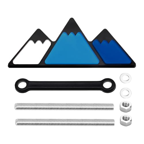 Image of Grille Decor Badge, Tri-Color Grille Insert Trims | Tri-Color Grille Badge Emblem Decoration Accessories Car Truck Label Fit for Most Vehicles