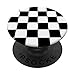 Ska Music Design a scacchi bianco e nero Ska Symbol Pattern PopSockets PopGrip: Impugnatura per Telefoni Cellulari e Tablet Intercambiabile