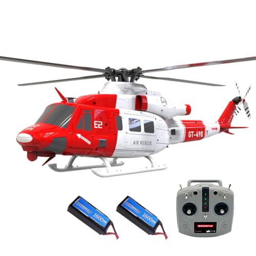 WOWOBONTOY E2 GPS RC Helicopter for Adults, E2 UH-1Y 2.4G 6CH Dual Brushless Direct Drive Remote...