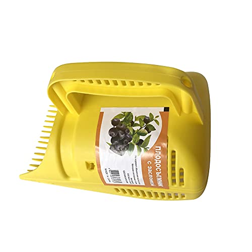 JAWSEU Cueilleur De Myrtilles, Picker Berry en Plastique avec Peigne et poignée Ergonomique à tact Doux, Coussin de râteau de Myrtille pour la récolte des Fruits
