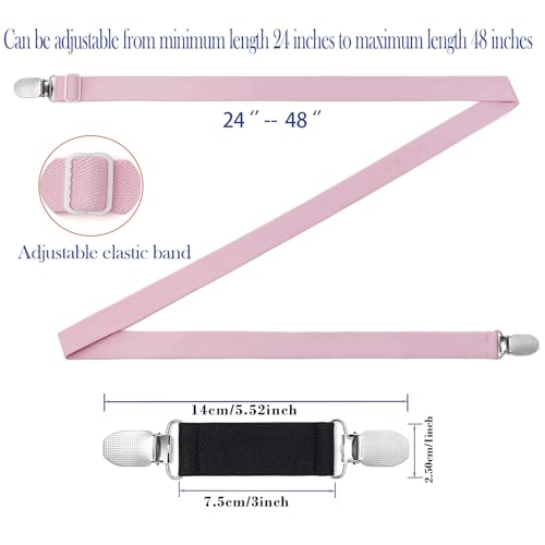 Winter Elastic Mitten Clip Stainless Steel Gloves Clips Elastic Hat Coat Clips for Infant Toddler Kids Baby Adults Dress Cinch String Sweater Cardigan Shawl Dress Attachment Straps4