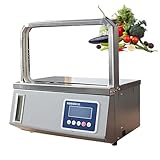 Automatic Tape Strapping Machines and Strapping Machine with Built-in Counter and User-Friendly Design for 11-12mm Tape Bundling and Supermarket Fresh Vegetable Tying Applications L(12.6x6.6in)