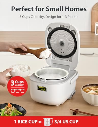 Toshiba Mini Rice Cooker, 3 Cups Uncooked Small Rice Cooker 2 Toshiba mini rice cooker