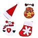 Portaposate Natale 4 Pcs Posate Pupazzo Di Neve Tasche Babbo Natale Pupazzo Di Neve Decorazioni Di Posate Di Natale Supporto Per La Decorazione Della Tavola Della Cucina La Vigilia Di Natale