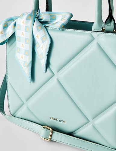 Image of Lavie Luxe Women's Quare25 Medium Debossed Satchel Handbag for Women | Satchel Bag for Work | Ladies purse | Stylish Shoulder Bag | Gift for Women