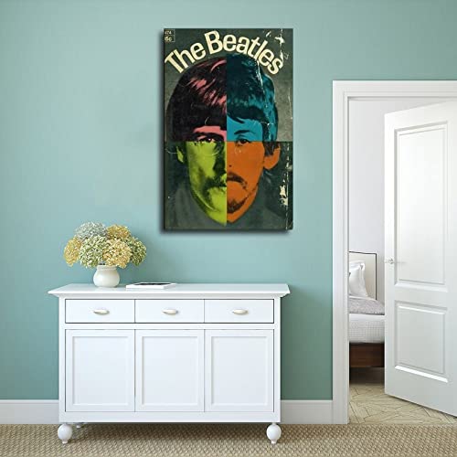Poster The Beatles HD 4 sur toile – Décoration murale – Pour salon, chambre à coucher – Cadre : 40 x 60 cm - Les Beatles, Paul McCartney, John Lennon, RIngo Starr, George Harrison Poster The Beatles HD 4 sur toile - Décoration murale - Pour salon, chambre à coucher - Cadre : 40 x 60 cm – Image 5