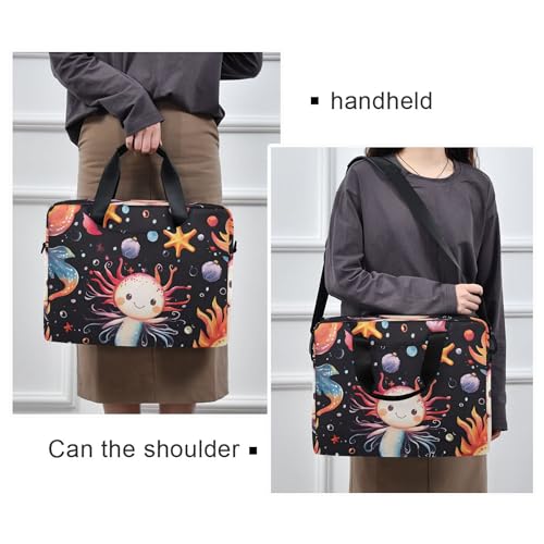 Bolso maletín para portátil con estampado Axolotl, 13-15.6 pulg miniatura 2