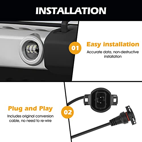 Image of 4Inch LED Fog Lights for 2007-2018 Jeep Wrangler JK JKU 2018-2024 JLU Front Bumper White Round Fog Light, 30W LED Off Road Lights for Driving, 4 inch Fog Lamps, Accessories for Jeep Wrangler 2PCS