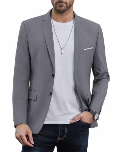 Blazer décontracté homme veste de sport ajustée idéale pour le bureau et les sorties