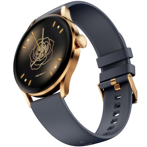 Image of Fire-Boltt Glitz Women Smart Watch with 1.19 inch AMOLED Display, Bluetooth Calling, Rotating Crown, Always On Display, 1000 Nits Brightness, IP68 Waterproof Midnight Navy