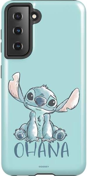 Skinit Pro Phone Case Compatible with Galaxy S21 5G - Officially Licensed Disney Lilo and Stitch Stitch and Scrump Design