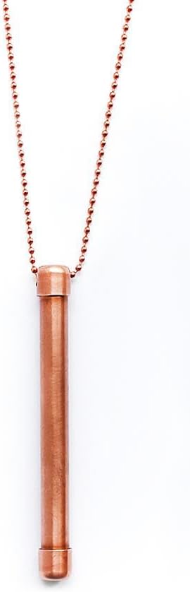 StayWell Copper 30' Ballchain Necklace with Copper Charm - Made in the USA | Sustainable, Healing Properties | Unisex Gift Idea (Two Styles)