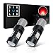 SIRIUSLED Extremely Bright 35W 2835 Chipset 21 SMD LED Bulbs with Projector for Car Turn Signals Daytime Running DRL Brake Tail Lights Dual Brightness 1157 2057 2357 7528 BAY15D P21/5W Red