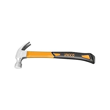 INGCO 16oz/450g Fiber Glass Heavy Duty Claw Hammer