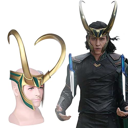 Superhero Horns Helmet Cosplay Badge Pin, 2021 TV Series Movie Thor Ragnarok Halloween Masquerade Costume Accessories