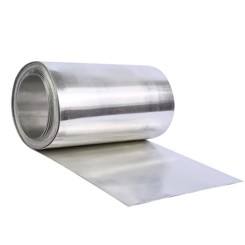 1Meter High-Purity Pure Tin Sn Metal Foil Sheet Strip Plate Thickness 0.02-1.0mm (0.02mm*100mm*1000mm)
