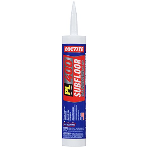 Loctite PL 400 Subfloor All Weather Construction Adhesive, 10 Ounce Cartridge, Tan, 12-Pack (2136216-12)