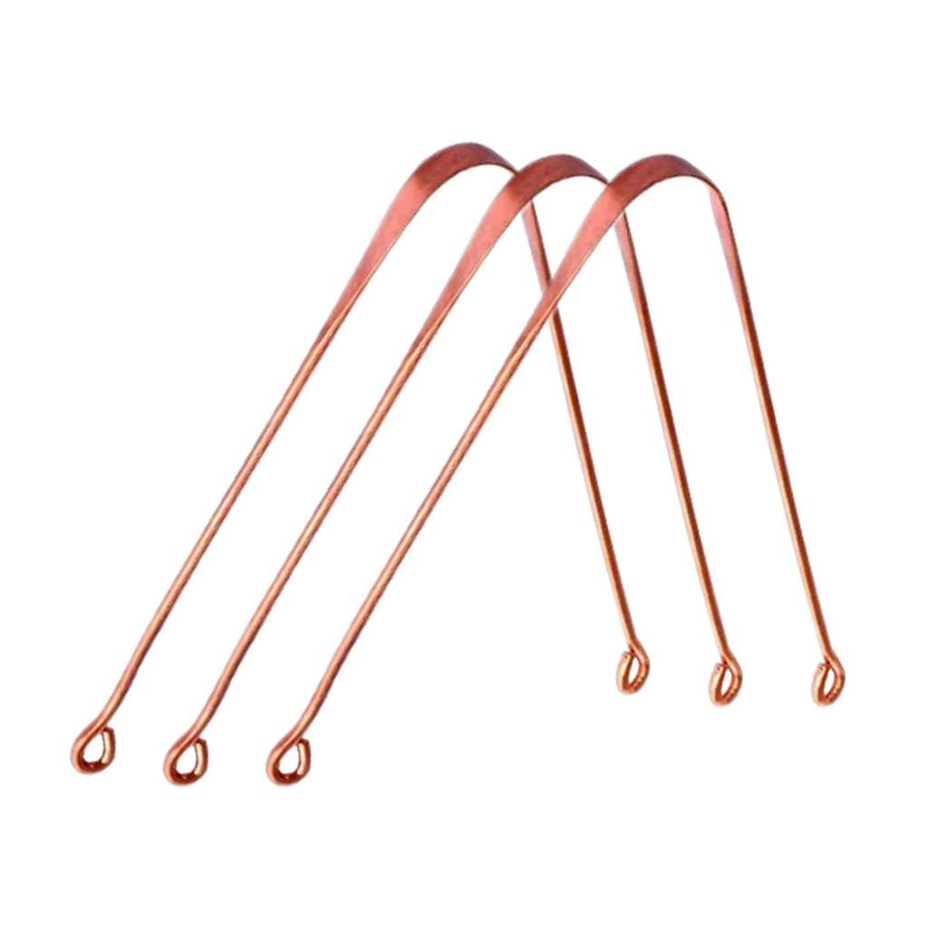 OREAYU ™ 3Pcs Copper Ayurveda Anti Bacterial Tongue Cleaner/Tongue Scrapper. (Pack of 3)-picture-31