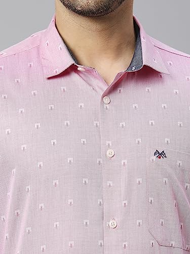 Image of Thomas Scott Men's Cotton Slim Fit 100% Formal Shirt with Spread Collar and Full Sleeves