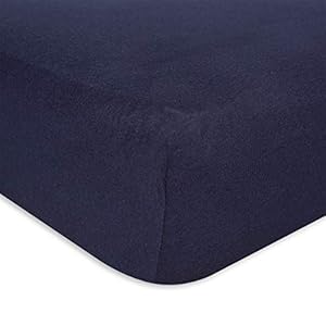 (Crib Sheet, Navy Blue) – Burt’s Bees Baby – Fitted Crib Sheet, Boys Solid Colour, 100% Organic Cotton Crib Sheet for Standard Crib and Toddler Mattresses (Navy Blue)