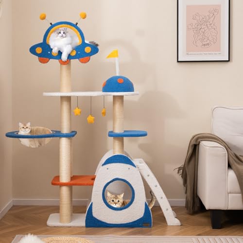 Árbol para gatos temática espacial PETSITE 64.5 pulgadas miniatura 2