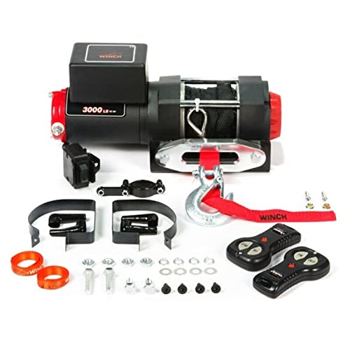 DOLUNTO 12V Winch Eléctrico Off-Road 3000LB miniatura 1