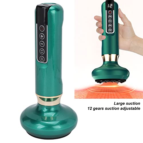 Massageador de raspagem elétrico máquina de terapia de ventosa elétrica aquecimento recarregável mas