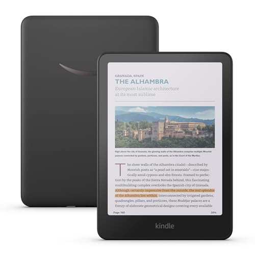 Amazon Kindle Colorsoft 16 GB (newest model) – With color display and adjustable warm light – No Ads – Black