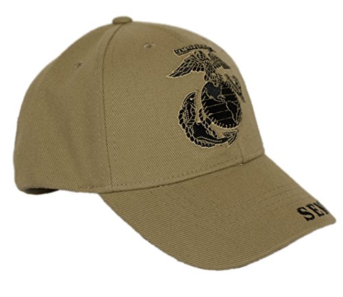 Image of MWS U.S Marine USMC Semper Fi Always a Marine Traditions Since 1775 Logo Eagle Embroidered Cap Hat