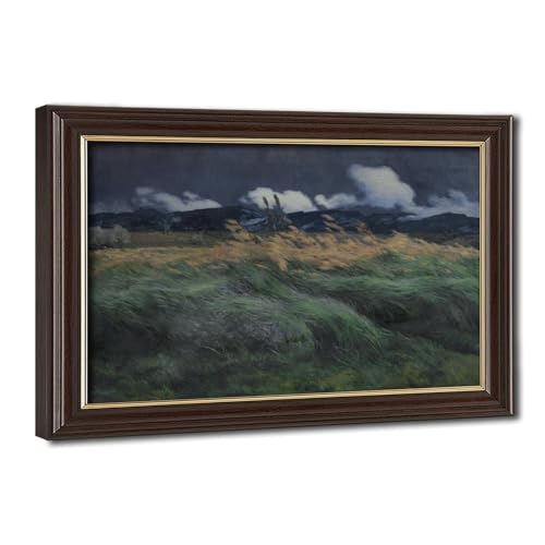 Paysage impressionniste français Louis Patru poster vintage salon déco murale avec cadre
