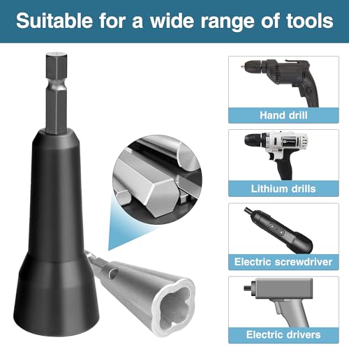 Image of Wire Nut Twister and Twisting Tool - 1 /4 inch Chuck, Spin Twist Wire Connector Socket,Wire Stripping and Twisting Tool,Wire Nut Twiter for Drill
