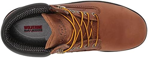 Wolverine Men's DuraShocks SR 6" ST WP Construction Boot, Copper, 7 X-Wide | Image 4