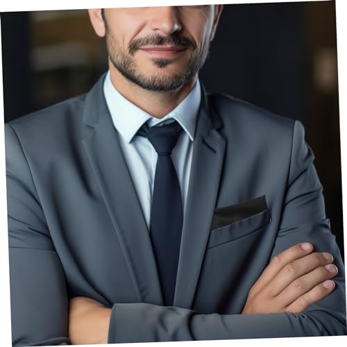 Set para hombre de fajín y moño elegante negro en satén miniatura 3
