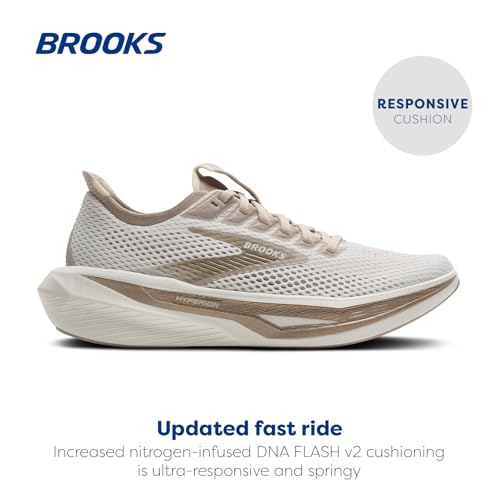Brooks Women’s Hyperion 3 Neutral Running Shoe - Coconut/Bronze/Mushroom - 10.5 Medium - image 2