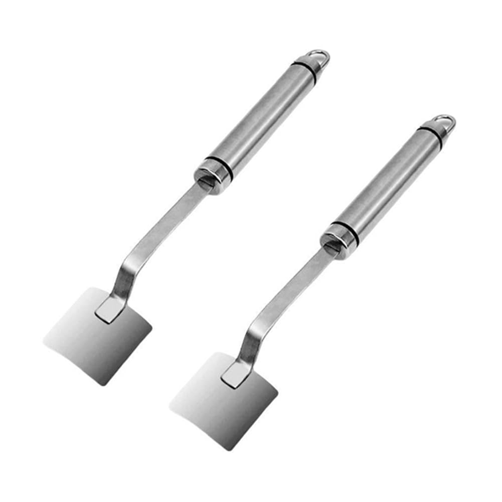 CTRLZS Long Handle Stainless Steel Corn Stripping Tool, Corn Peeler for Corn on the Cob, Corn Cob Stripper 2pcs