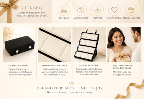 Image of Shining Diva Fashion 12 Pairs Set Earrings for Women Girls with Stylish Organizer Box | Valentine Birthday Rakshabandhan Gifts for Girls Girlfriend Wife Sister