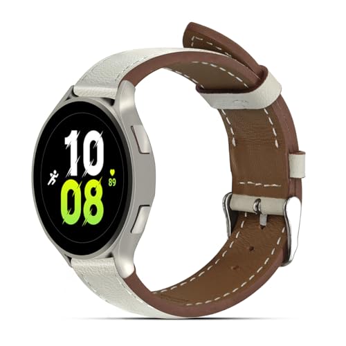 22mm Premium Italy Leather Watch Bands Compatible with Samsung Watch 3 45mm, Galaxy 46mm, Gear S3 Frontier, Quick Release Wear-resistant Leather Watch Straps Replacement Band for Women Men