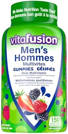 Vitafusion Men's MultiVite Gummies - Daily Multivitamin, Healthy Metabolism, Immune Support, Connective Tissue Formation, 75-Day Supply - 150 Count
