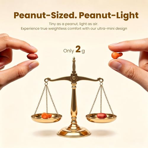 Image of Orange Invisible Mini Sleep Earbuds Ear Buds for Side Sleepers Sleeping, Small Ears Canals Women Wireless Bluetooth Low Profile Smallest Disgused Tiny Micro Discreet Hidden Earbuds Headphones for Work