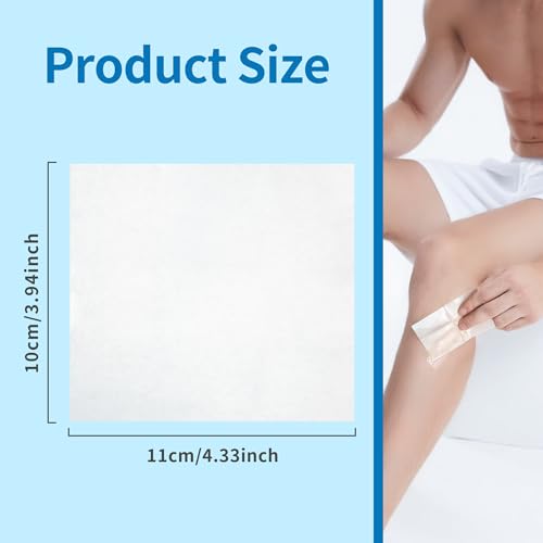 Bandas de Cera Depilatoria Facial Corporal Hombres Listas para Usar, 36 Tiras de Cera Fría con 4 Toallitas de Aceite Calmante Post-Depilación, para Facial, Cuerpo Piernas Axilas - imagen 9