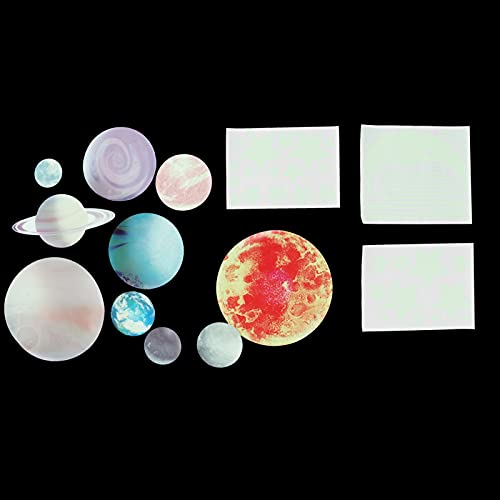 Vinilos decorativos luna y estrellas luminosas para pared miniatura 4