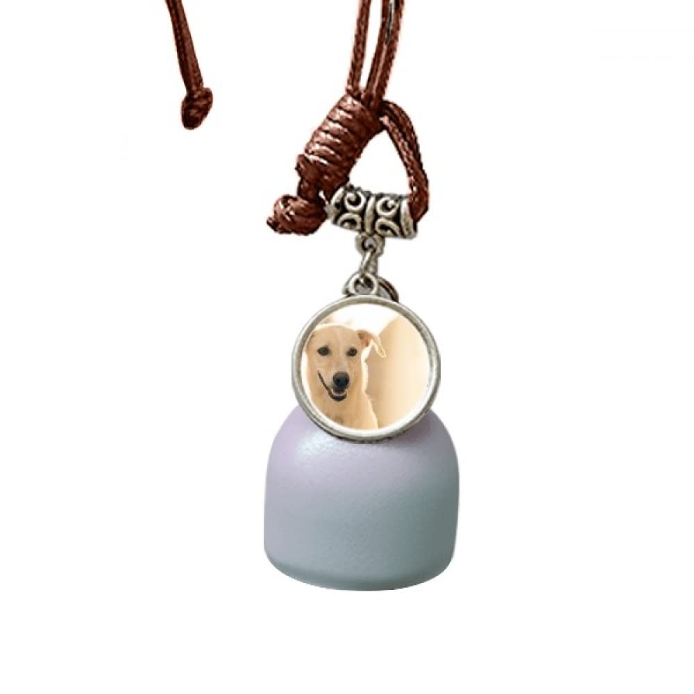 Campana colgante Sle para coche con diseño de perro blanco
