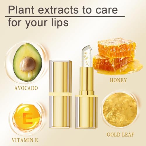 Generic Color Changing Lipstick for Older Women, Ph Adjusting Clear Lip Gloss, Transferproof Color Lipstick Long-Lasting Hydration Without Stripping, Keeping Makeup In Place for Up To 8+ Hours