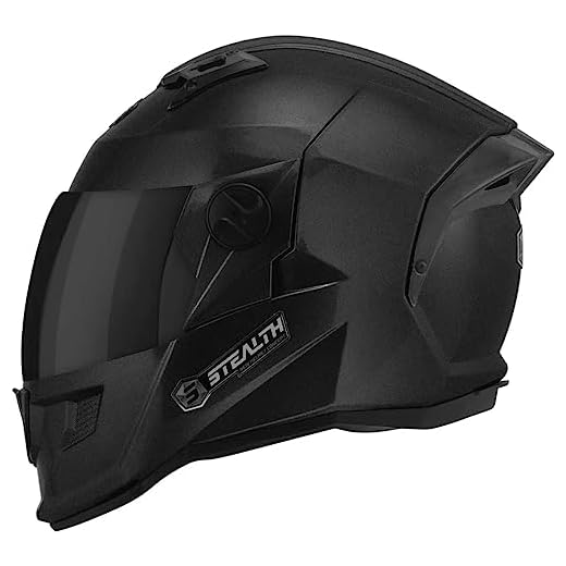 Capacete Fechado Stealth Solid 56 Viseira Fumê Preto Metalico