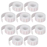 Super Z Outlet Pack of 10 Pricing Label Rolls for MX-5500 Price Gun, Paper Labels for Retail & Inventory Management, Easy-to-Read, Versatile (6000 Labels)