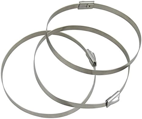 PTP Turbo Blankets Stainless Steel Locking Ties - 15" Long (16 Pack)