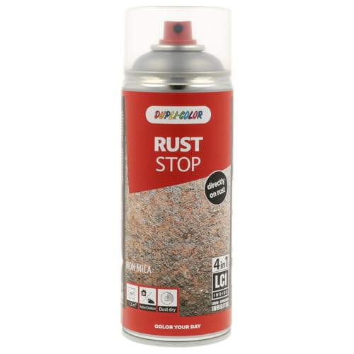 DUPLI-COLOR Rostschutzlack RUST STOP IRON MICA, Silber 400 ml, schnelltrocknend, hochwirksam gegen Korrosion, hoher Deckkraft