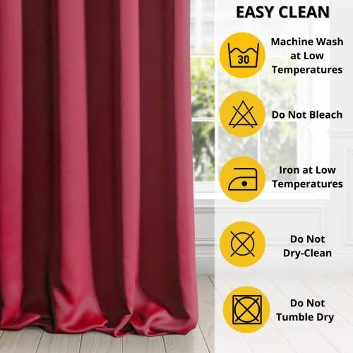 Eurofirany LOGAN Extra Long Blackout Curtain, 1 Unit Rod Pocket, Rufflette Tape - Image 3