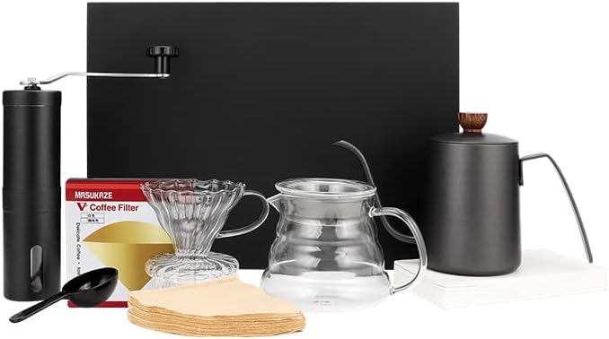 Molinillo de café manual, de acero inoxidable, rebabas cónicas de cerámica, molinillo portátil para café por goteo, café frío, expreso, prensa